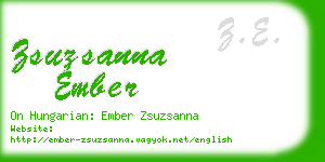 zsuzsanna ember business card